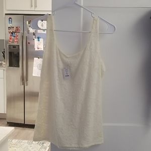 White lace NWT Tank top